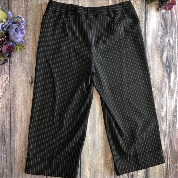 WHBM cropped pinstripe career pant sz 2 - Picture 6 of 7